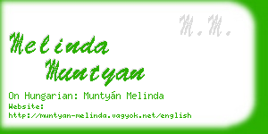 melinda muntyan business card